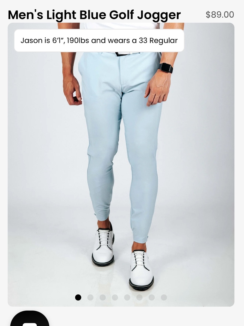 Men’s Primo Golf Jogger in Light Blue